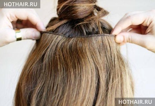 голливудское наращивание волос