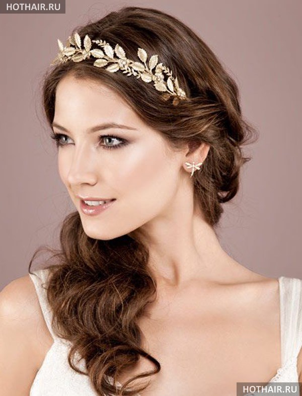 греческая прическа на длинные волосы