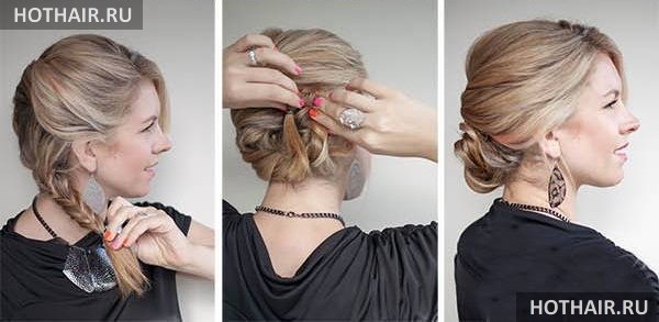 греческая прическа на длинные волосы