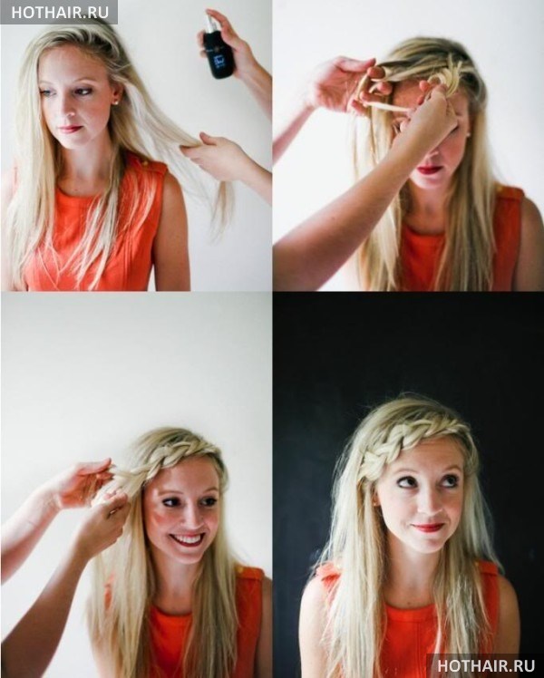 домашняя прическа на длинных волосах