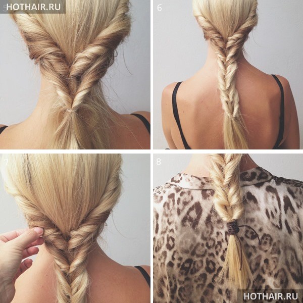 домашняя прическа на длинных волосах