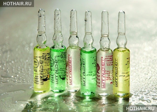 Витамины В6 и В12 в ампулах для волос