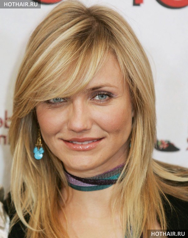 стрижки с длинной челкой