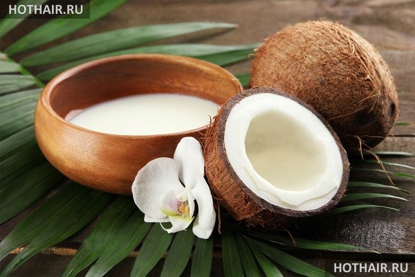 Маска с кокосовым молоком для волос