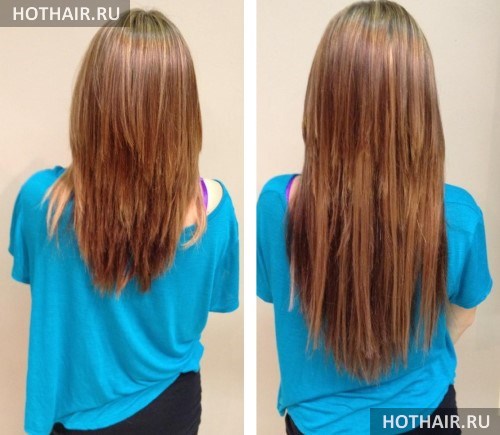 горячее наращивание волос