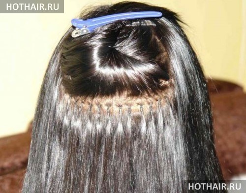горячее наращивание волос
