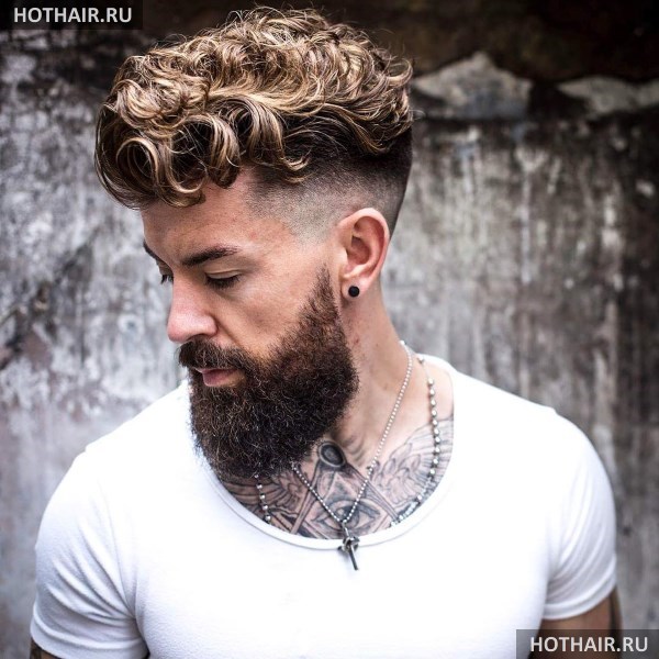 Мужские стрижки. Мужские кудрявые прически