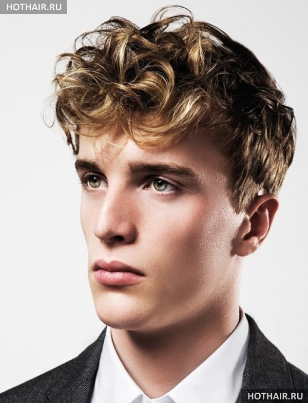 Мужские стрижки. Мужские кудрявые прически