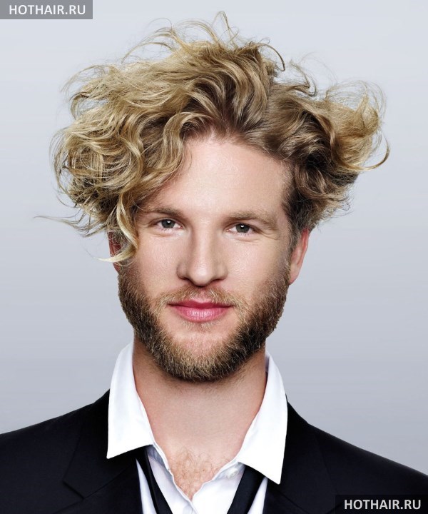 Мужские стрижки. Мужские кудрявые прически