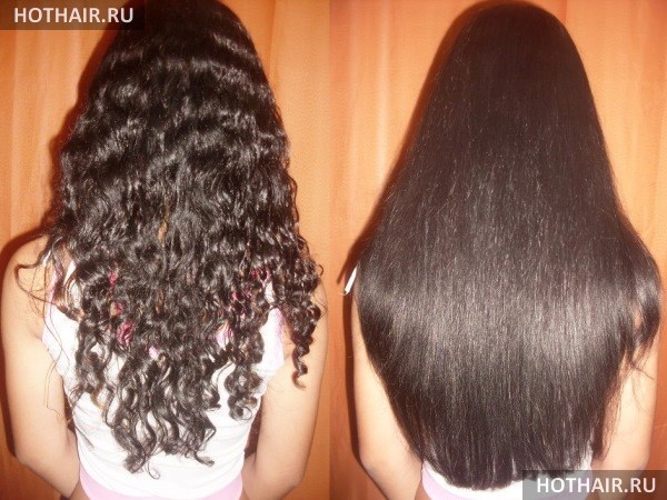 выпрямление волос надолго