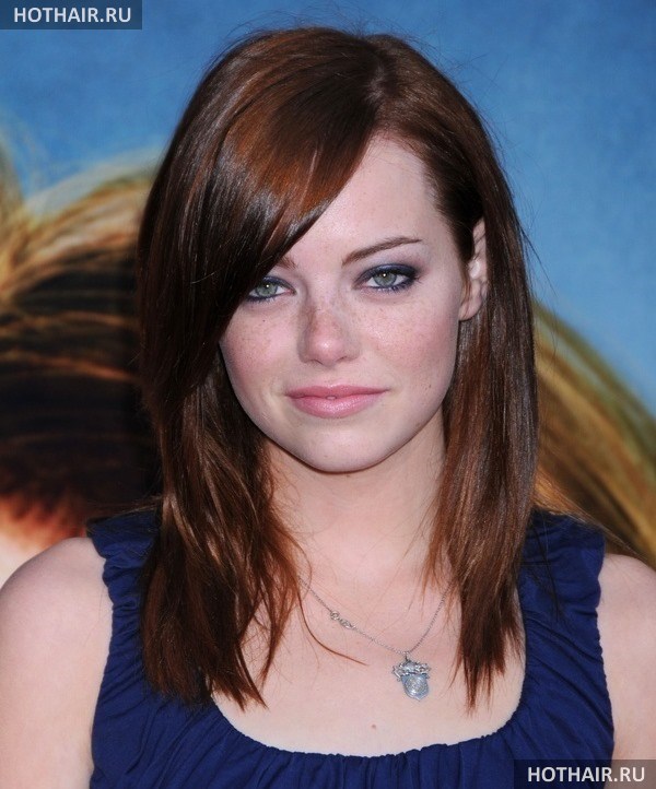 модные челки на средние волосы