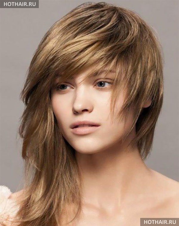 модные челки на средние волосы