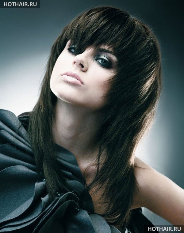 модные челки на средние волосы