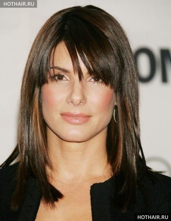 модные челки на средние волосы