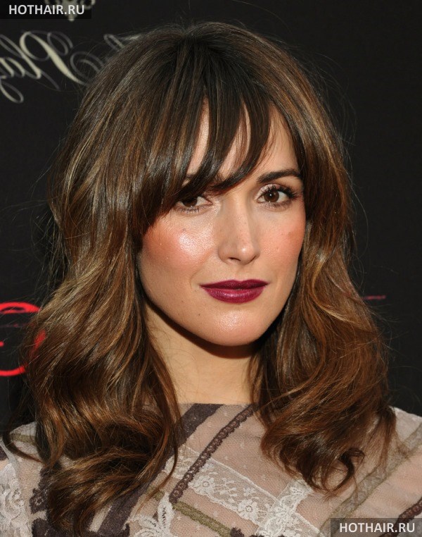 модные челки на средние волосы