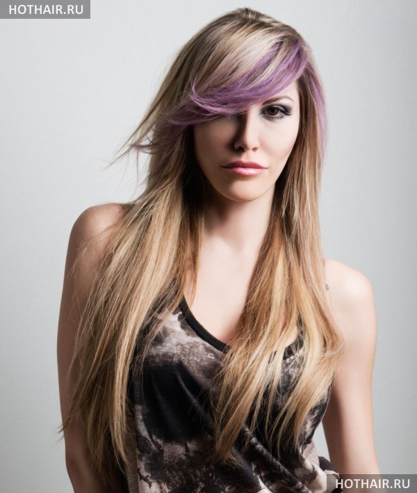 стрижки с ассиметричной челкой