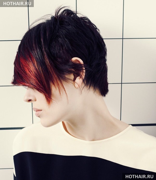 стрижки с ассиметричной челкой