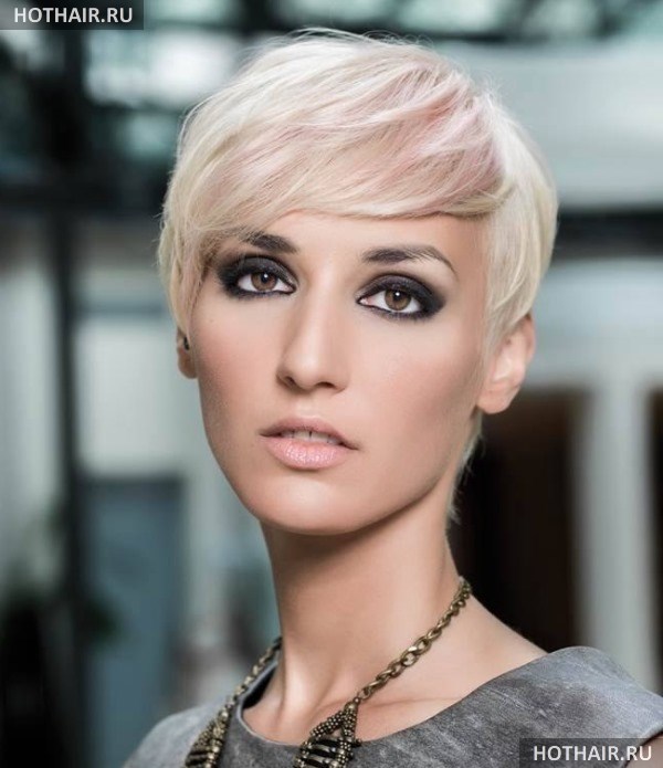 стрижки с ассиметричной челкой