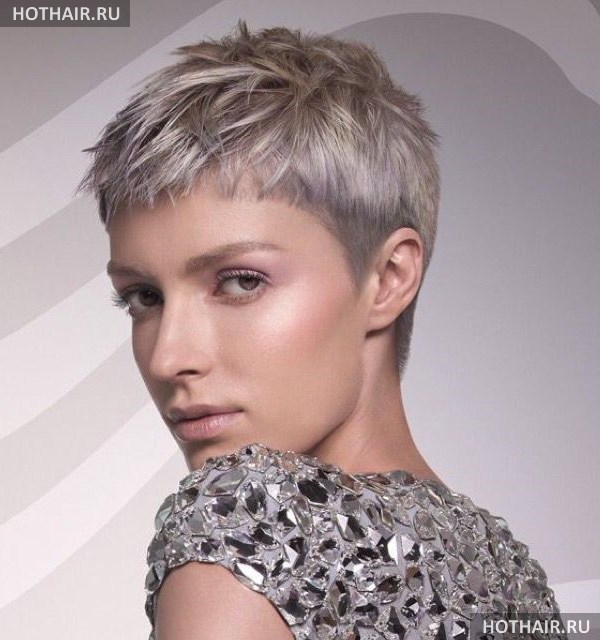 Модные короткие стрижки ежик