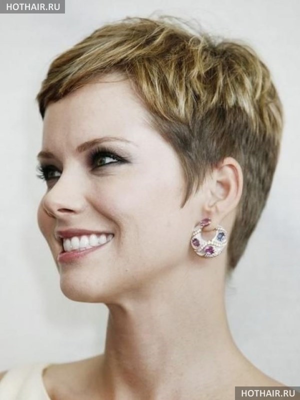 Модные короткие стрижки ежик