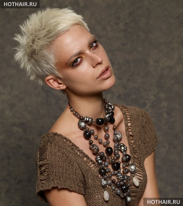 Модные короткие стрижки ежик