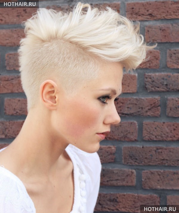 Модные короткие стрижки ежик