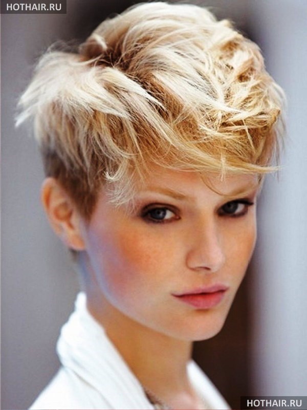 Модные короткие стрижки ежик