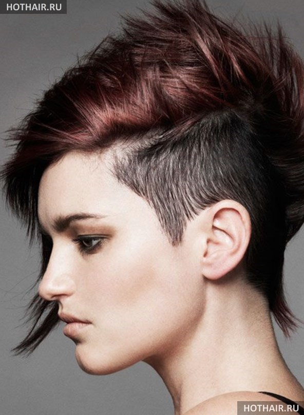 Модные короткие стрижки ежик