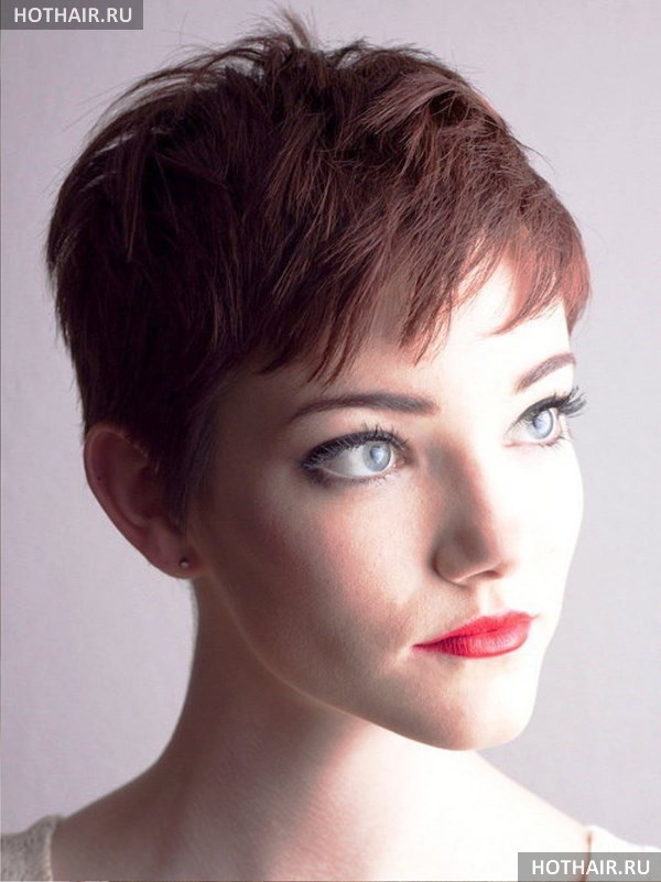 Модные короткие стрижки ежик