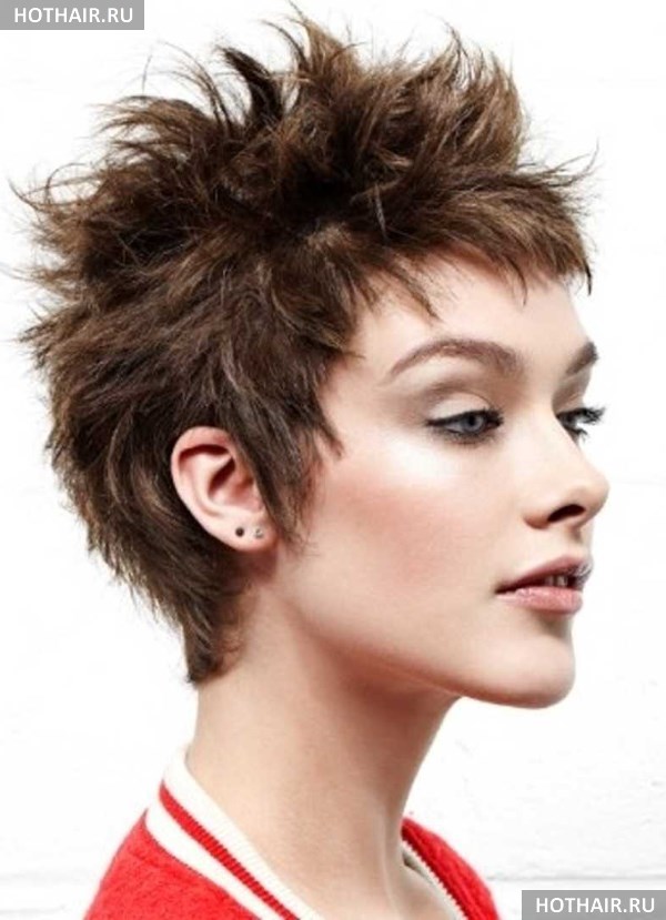 Модные короткие стрижки ежик