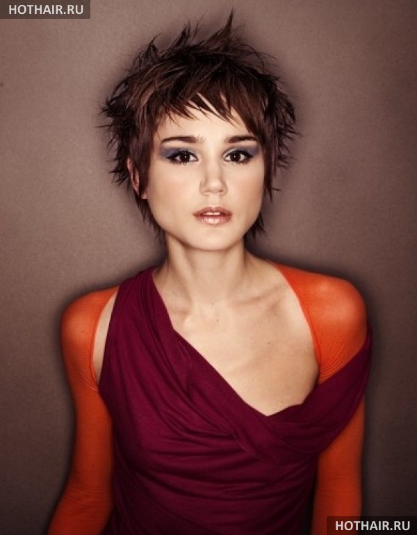 Модные короткие стрижки ежик