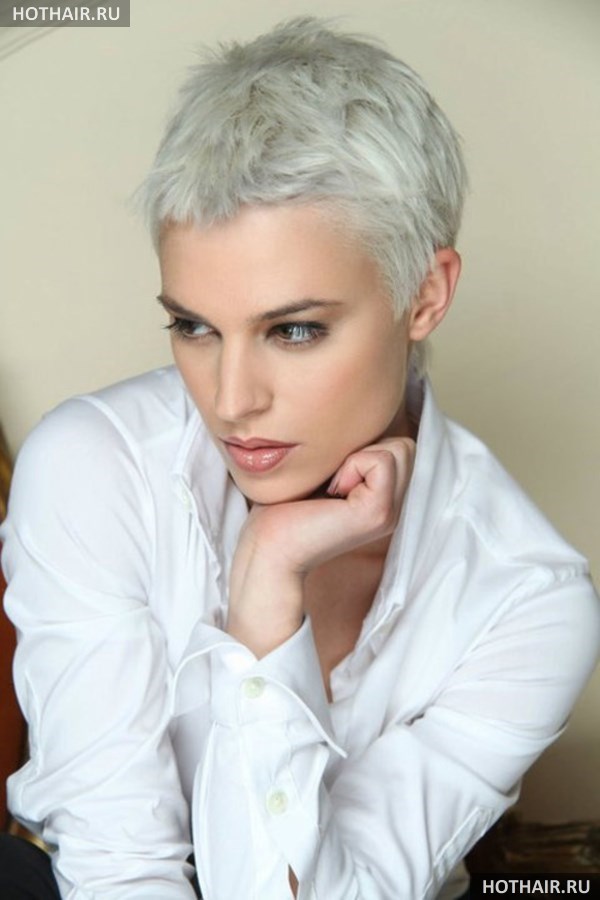 Модные короткие стрижки ежик