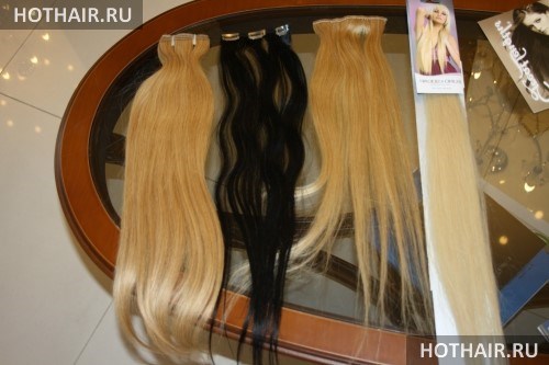 процесс наращивания волос