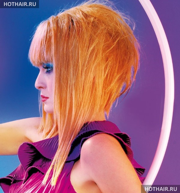 Женские креативные стрижки на средние волосы