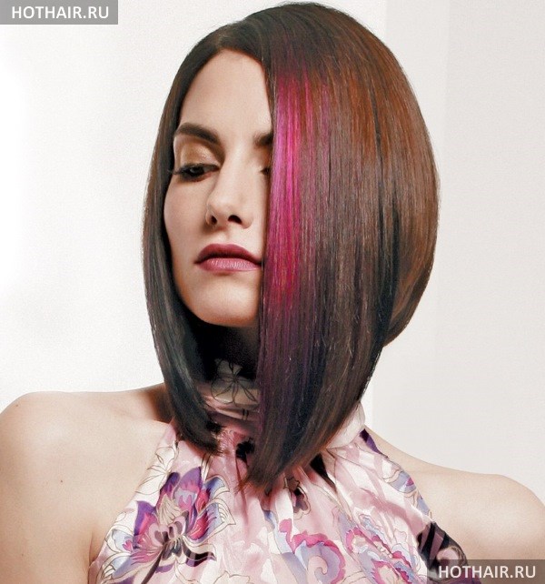 Женские креативные стрижки на средние волосы