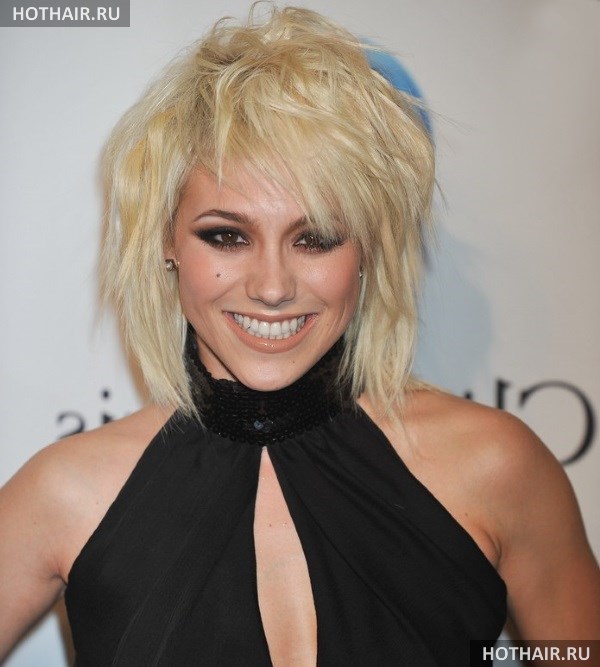 Женские креативные стрижки на средние волосы