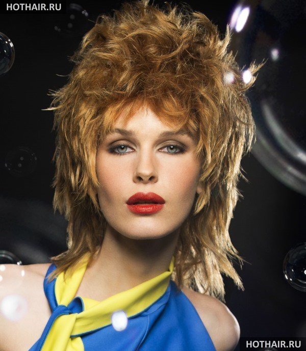 Женские креативные стрижки на средние волосы