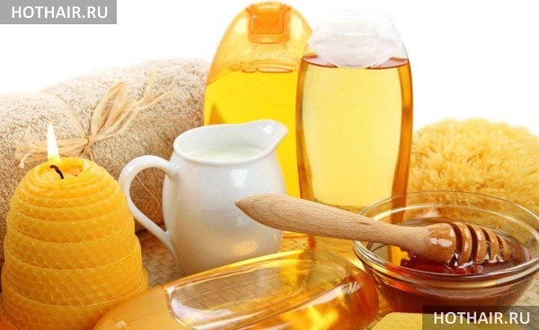 мед для роста волос
