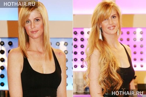 волосы на заколках