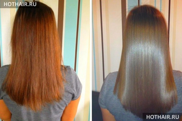 Бразильское выпрямление волос