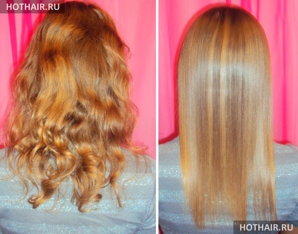 Бразильское выпрямление волос