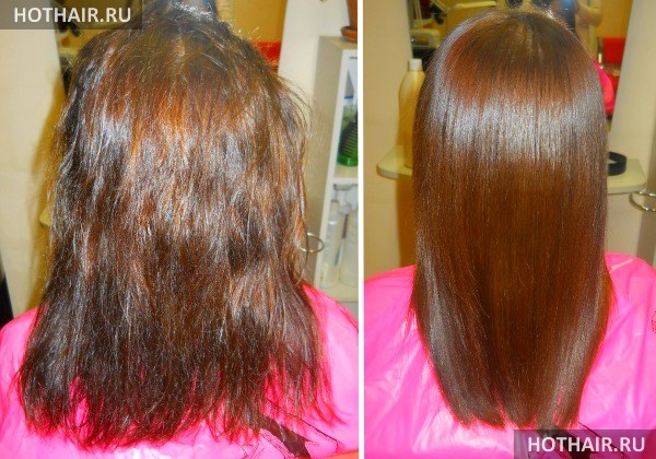 Бразильское выпрямление волос