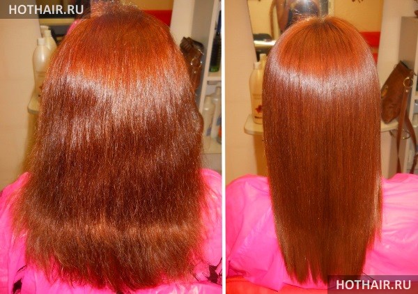 Бразильское выпрямление волос