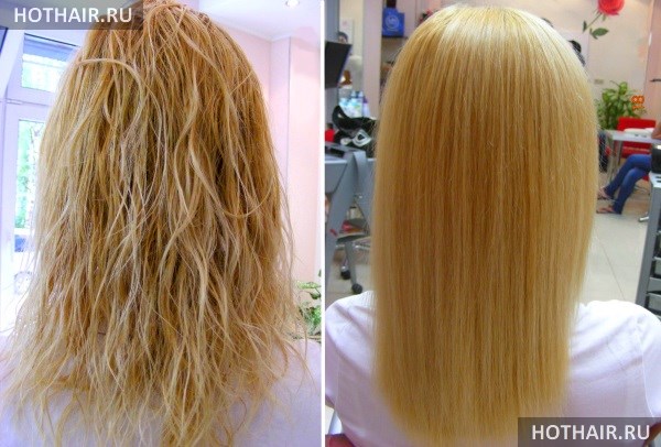 Бразильское выпрямление волос
