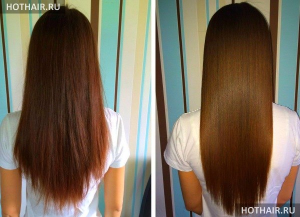 Бразильское выпрямление волос