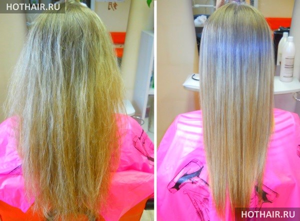 Бразильское выпрямление волос
