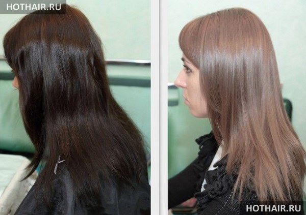 Декапирование волос Эстель пудрой