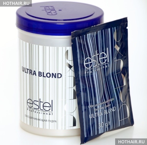 Декапирование волос Эстель пудрой