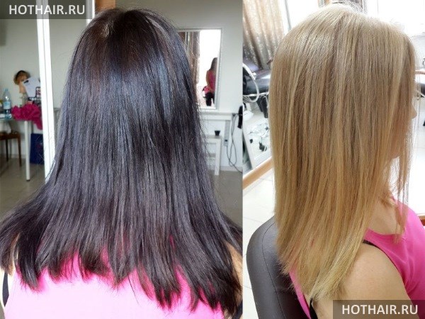 Декапирование волос Эстель пудрой