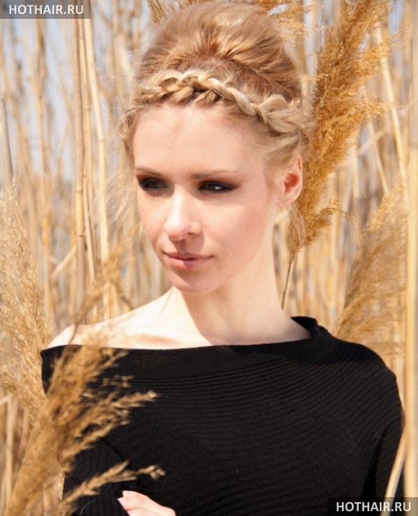прически с косой на длинные волосы